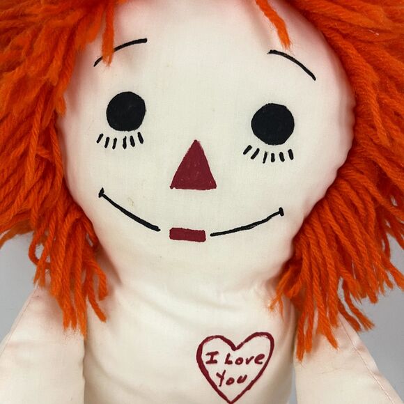 Vintage 27"Raggedy Andy Doll "I Love You" - Picture 5 of 10